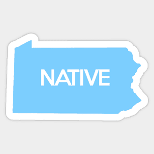 Pennsylvania Native PA Blue Sticker